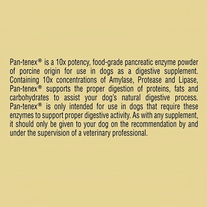 Pantenex Dog Digestive Enzyme Powder, Porcine Pancreatin Supplement for Dogs