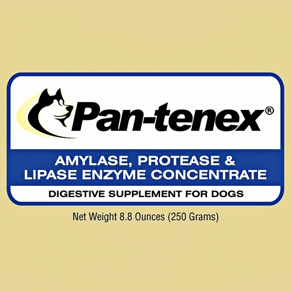 Pantenex Dog Digestive Enzyme Powder, Porcine Pancreatin Supplement for Dogs